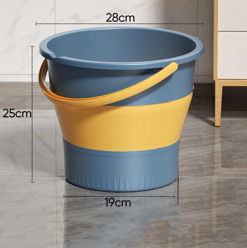 Portable Folding Washing Bucket Home Car Use Plastic Outdoor Fishing Thickened Folding Bucket