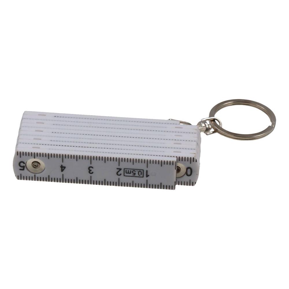 50cm Plastic Fold Folding Key Finder Key Chains Measuring Tool Measure Carpenter Key Ring