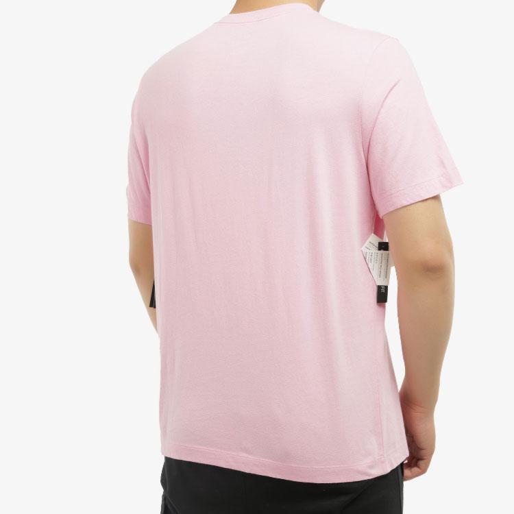 Nike Sportswear Big Logo Print Round Neck Casual Sports Retro Short Sleeve T-Shirt Men T-Shirt Pink BQ1266-629