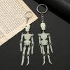 Luminous Skull Keychain Personality Gothic Accessories Halloween Car Keychains