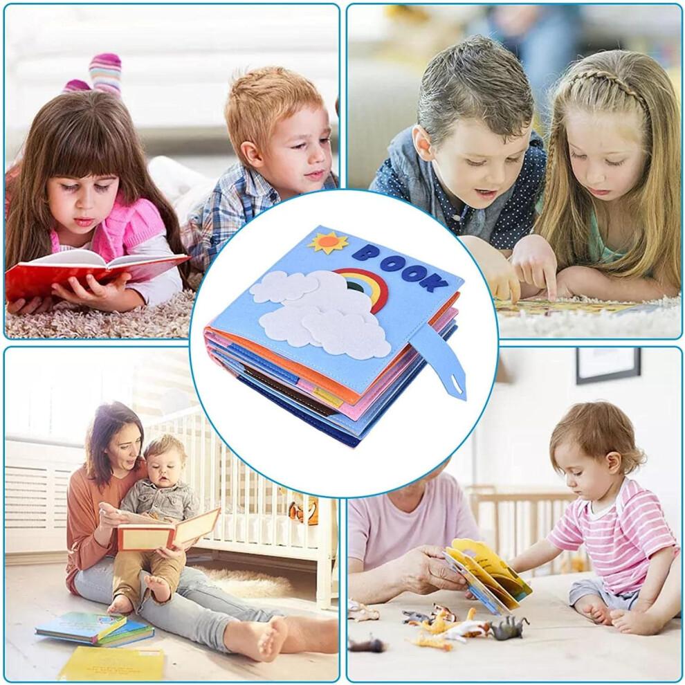 Pedagogisk leksak, Kreativitetsstimulans, Finmotorikutveckling, Sensoriska färdigheter, Montessorileksaker, Mjuk aktivitetsbok för förskolebarn, Tidig