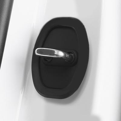 4Pcs Car Door Latch Protective Cover Silicone Door Handle Cover Anti-Collision Protective Cover Car Door Lock Protective Cover
