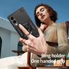 For Samsung Galaxy S25 Edge Case with Ring Holder Kickstand PC + TPU Anti-Fall Phone Cover