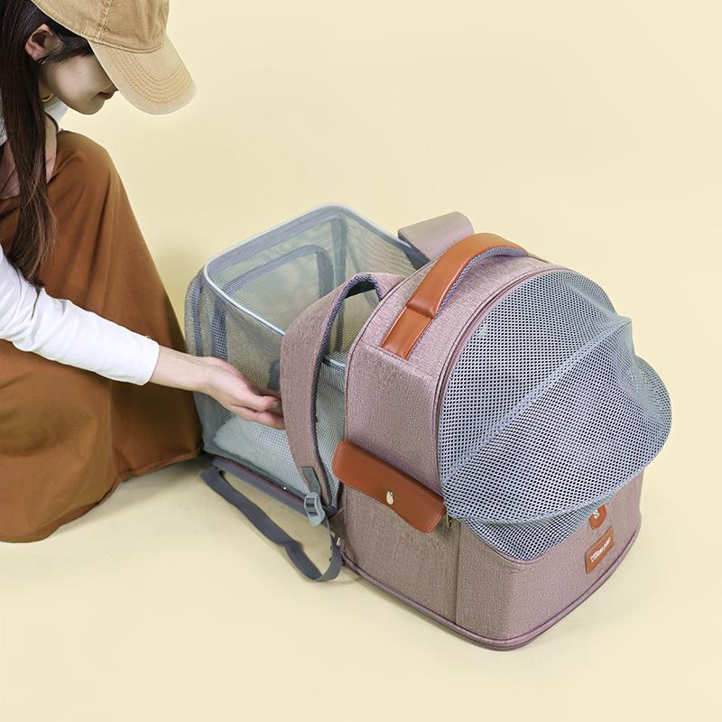 Cat Bags Portable Travel Cat Backpack Breathable Large Capacity Expandable Pet Backpack Thickened Upgraded Lightweight Pet Bags