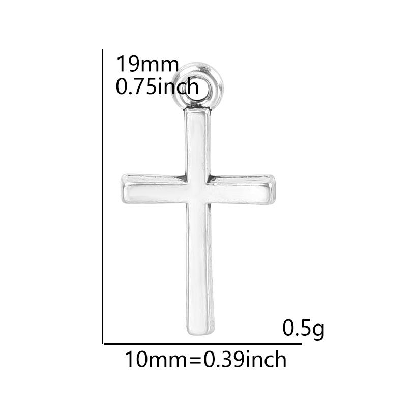 6pcs Religious Metal Retro Silver Color Cross Pendant Charms For Jewelry Making Bulk Christ Jesus Pendants DIY Necklace Earrings