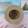 New Summer Foldable Seaside Beach Vacation Sunscreen Sunshade Straw Hat Women's European and American Belt Big Edge Jazz Top Hat