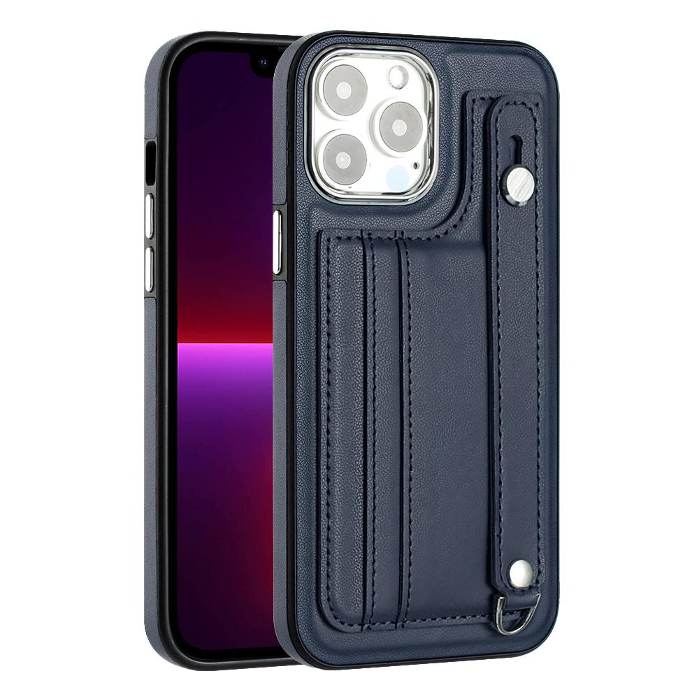 Luxury Wrist Strap Holder Leather Phone Case For iPhone 15 14 Plus 13 12 11 Pro Max XSMax 8P 7P for Samsung S23 S22 Plus Ultra S21 FE A05 A15 A14 A54