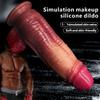 Fat Boy Super Thick Long Double Layer Liquid Silicone Dildo Fake Cock Penis Big Penis for Men and Women Masturbation Sex Toys
