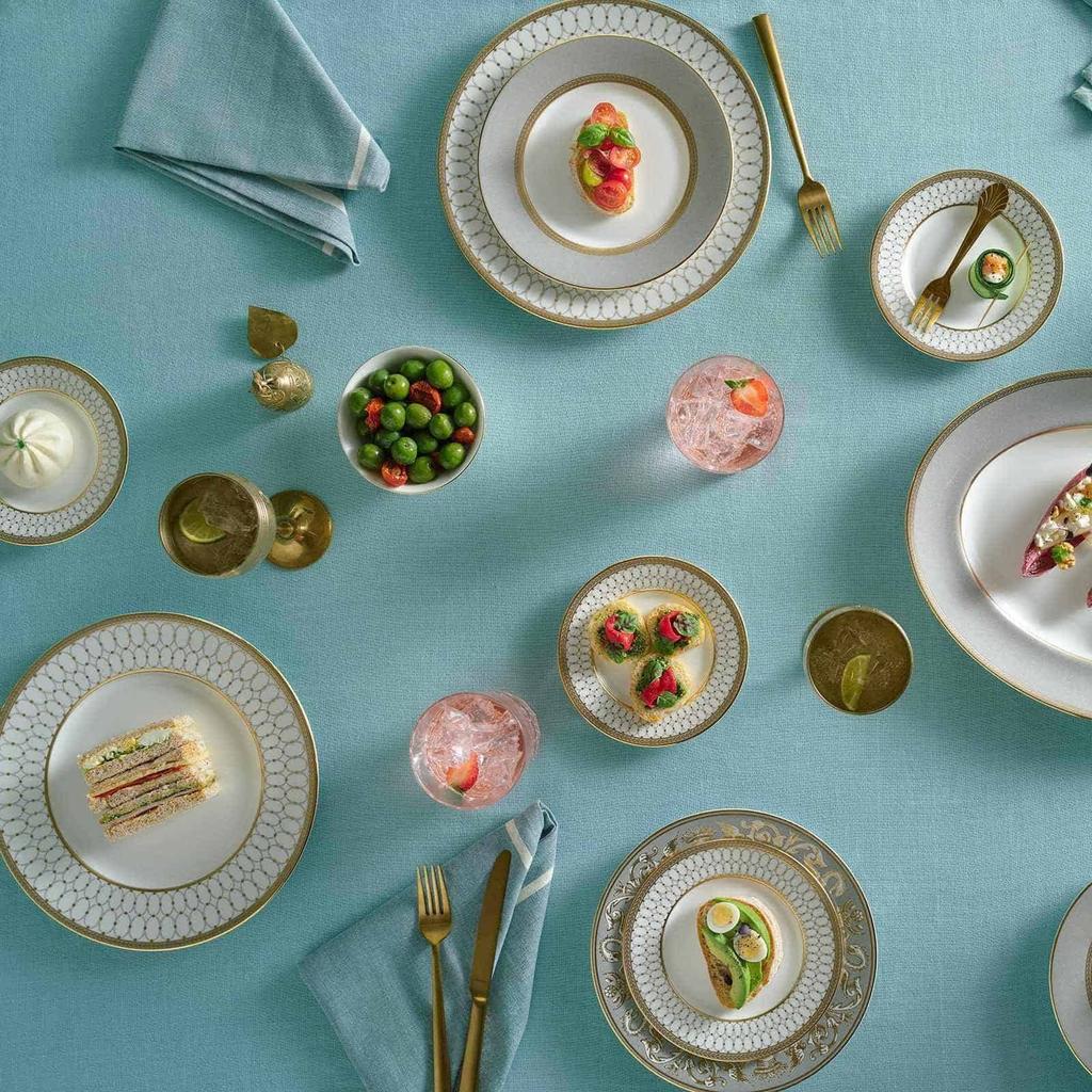 Wedgwood [Officially Imported] Wedgwood Renaissance Gray Plate, Approx. 15cm, Wedding Gift, 1065312