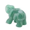 2in Carved Elephant Figurine Natural Stone Crystal Elephant Statue Lucky Fengshui Ornament for Home Desktop Bookshelf Decoration