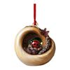 Christmas Animal Ornament Cartoon Forest Animal Hanging Decoration 2D Flat Acrylic Pendant