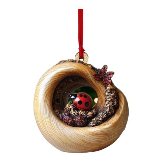 Christmas Animal Ornament Cartoon Forest Animal Hanging Decoration 2D Flat Acrylic Pendant