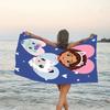 1pz Gaby's Bubble House4 Asciugamano da Spiaggia, Attrezzatura per Spiaggia e Piscina al Mare, Fantasia alla Moda, Rettangolare, Essenziali da Viaggio