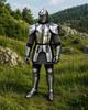 Medieval Knight Full Body Costume with Helmet Wearable LARP Cosplay Renaissance Outfit