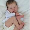 21inch Reborn Doll Kit Sleeping Baby Chase Unfinished Unpainted Doll Parts with Cloth Body and COA Kit Molde Bebê Reborn