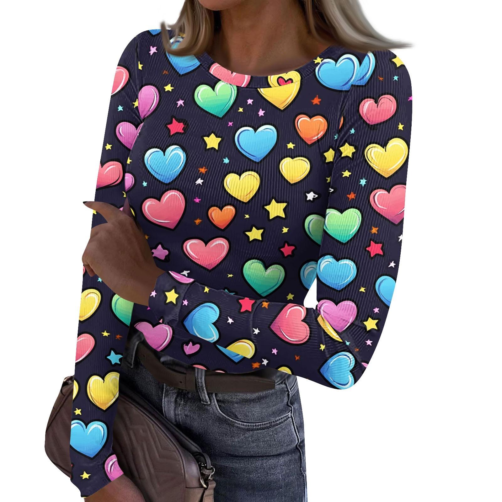 

Женская и зимняя футболка с тонким низом, модная повседневная футболка с градиентным принтом и круглым вырезом, пуловер с длинным рукавом XL жёлтый