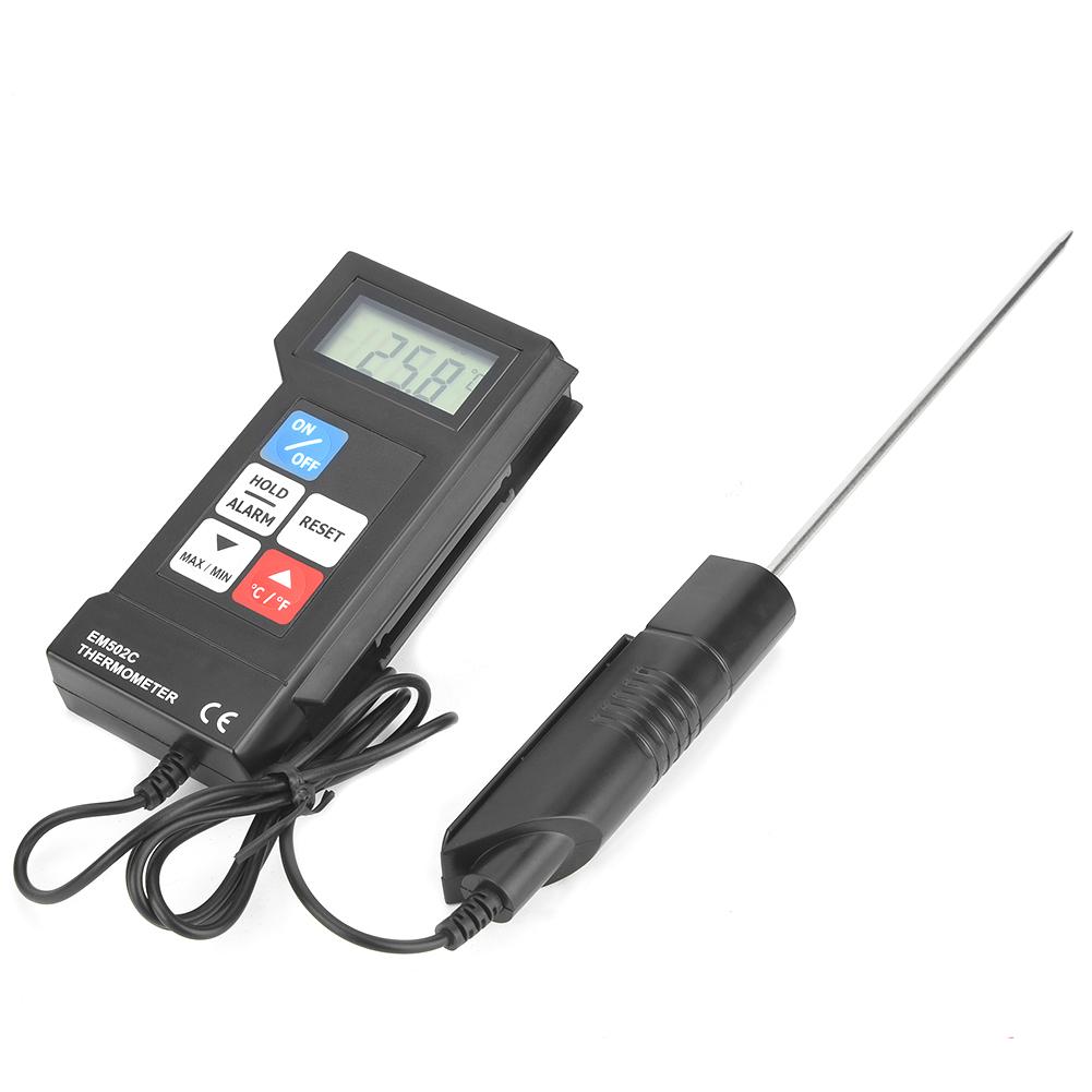 Water Temperature Thermometer EM502C Professional Digital Electronic Thermometer Food Thermometer With Probe Thermometer