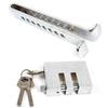 Universal Stainless Steel Anti-Theft Car Lock: Clutch, Accelerator, and Brake Protection for All Vehicles.