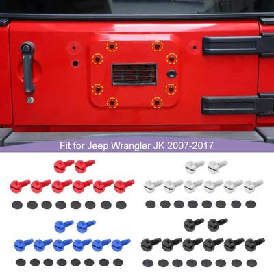 Auto Rezerves Riepas Turētāja Caurumu Dekoratīvās Skrūves Jeep Wrangler JK Priekš Jeep JL Priekš Ford Bronco Eksterjera Piederumi