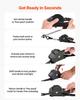 Retractable Ratchet Straps, 25.4 mm x 4.9 m, Tie Down Straps with S Hooks, 700 kg Break Strength, Carry Bag, Tie Down Ratcheting for Moving, Trailers,