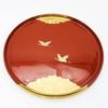 Maeju Lacquerware Tray, Vermilion, 27cm, 4M-133