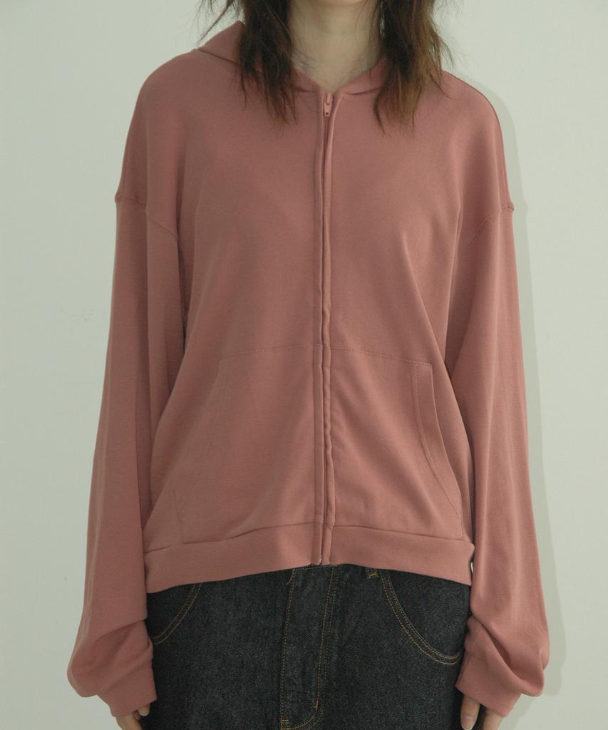 Aftersummer Natural Zip Hoodie (Dust Pink)