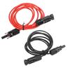 2m 6.6ft 12AWG Solarpanel Verlängerungskabel mit Buchse und Stecker Rot Schwarz 2.5mm2