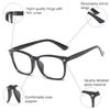 New Trending Blue Light Blocking Glasses for Men Women Gaming PC Matte Black Anti Ray Eyewear Transparent Fashion