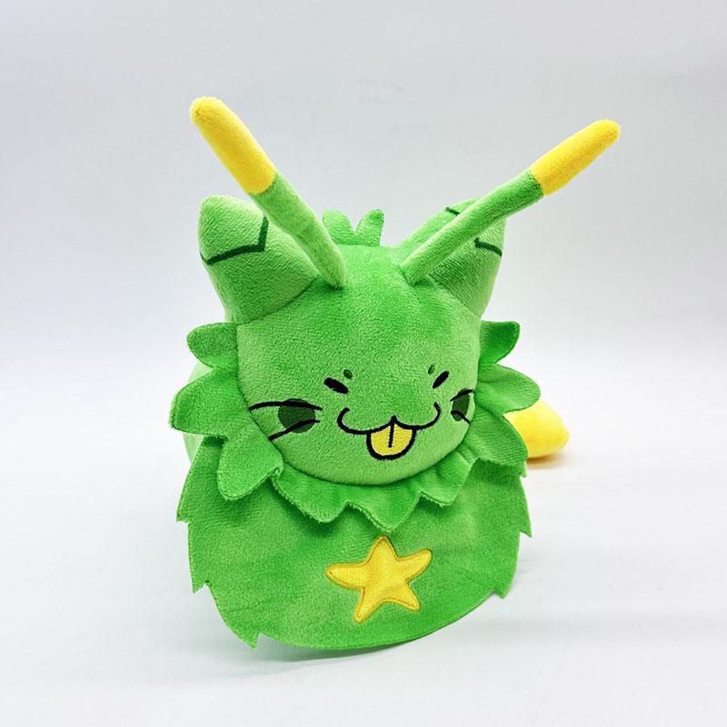 Cute Green Cat Plush Toy Stuffed Animal Pillow Home Decor Birthday Gift For Kids And Cat Lovers Soft Doll