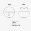 Home Car Air Humidifier Ultrasonic Aroma Diffuser Cute Cat Mini Freshener 300ML