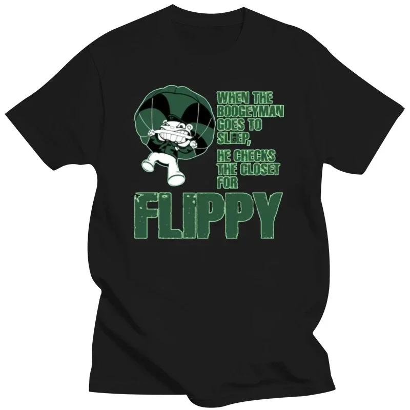 

T Shirt brand tee tops for man Evil Flippy The Happy Friends Cartoon Animated Series graphic men clothing anime clothes harajuku#Color S