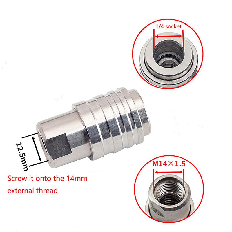 Self-Locking 1/4" Quick Connector Holder With Various Fitting Thread M14 G1/4 M22 For High Pressure Wash Gun