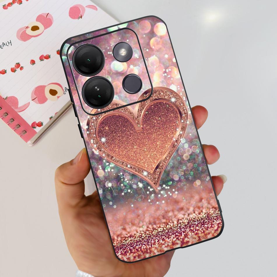 For Infinix Smart 7 HD Case Smart 7HD X6516 2023 Elegant Printing Soft Silicon TPU Slim Phone Back Cover