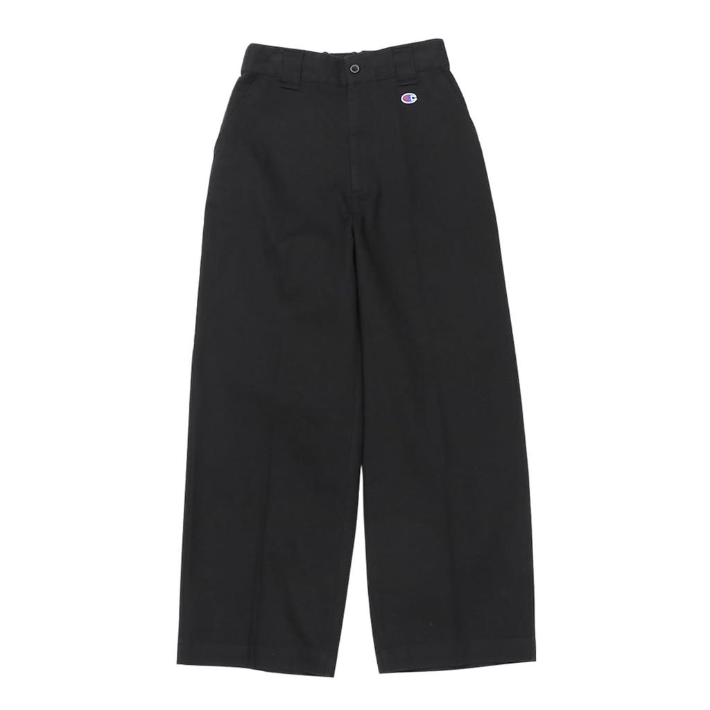 One Point Logo Long Pants Casual Black [Champion] Women's CW-Z206