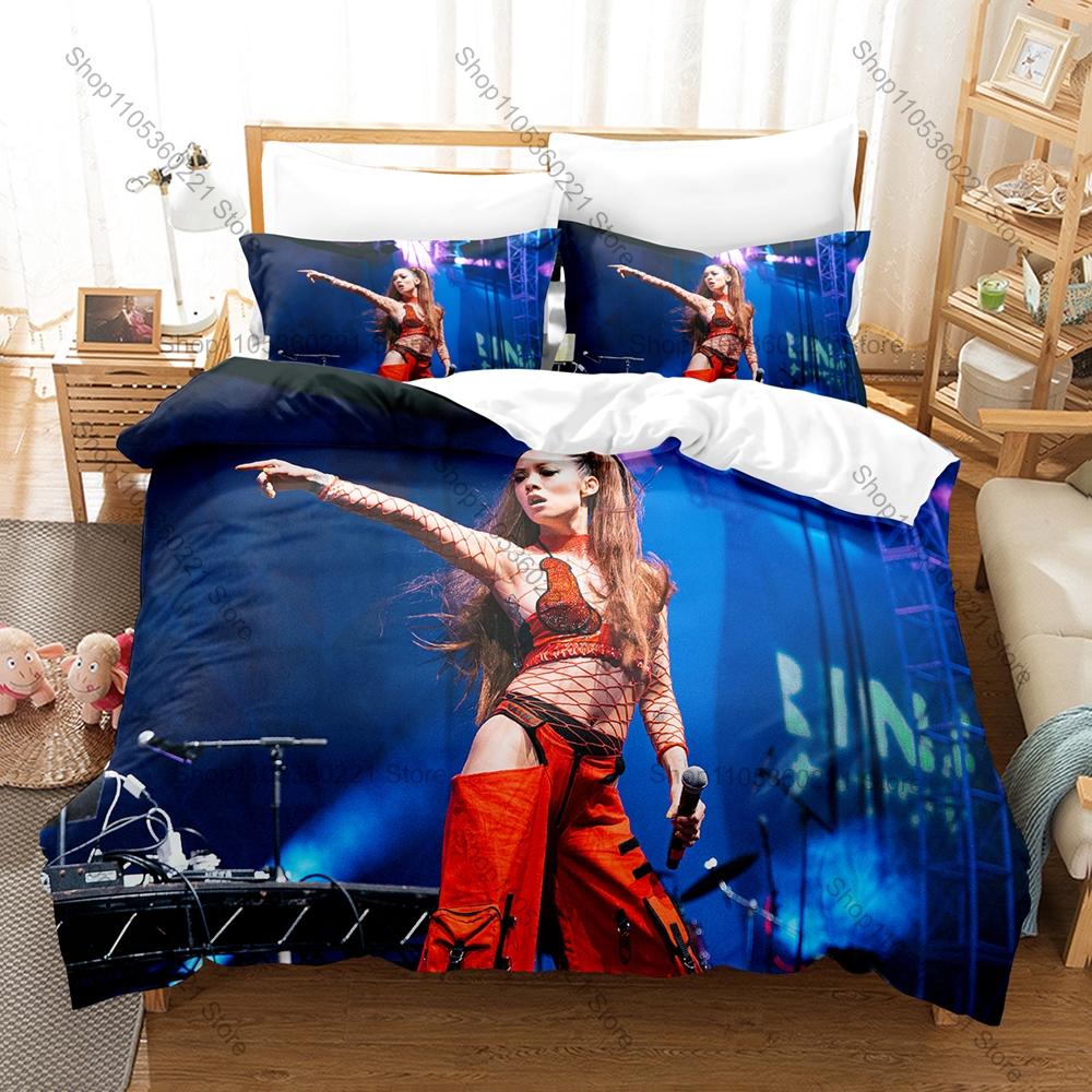 British Musician Rina Sawayama Duvet Cover + 2 Pillowcases, Unique Art Design Bedroom Bedding Set