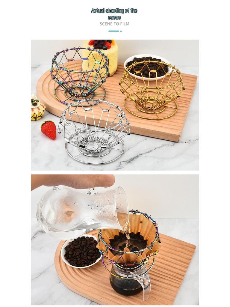 304 Stainless Steel Folding Nordic Pour Over Coffee Stand