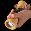 WXCOO 6inch Kitchen Pepper Grinder Sea Salt Grinder Ceramic Grinding Core Wooden Pepper Grinder Adjustable Manual Pepper Mill