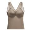 Women Lightweight Satin Shaping Slimming Camisole Built In Bra Layering Underwear