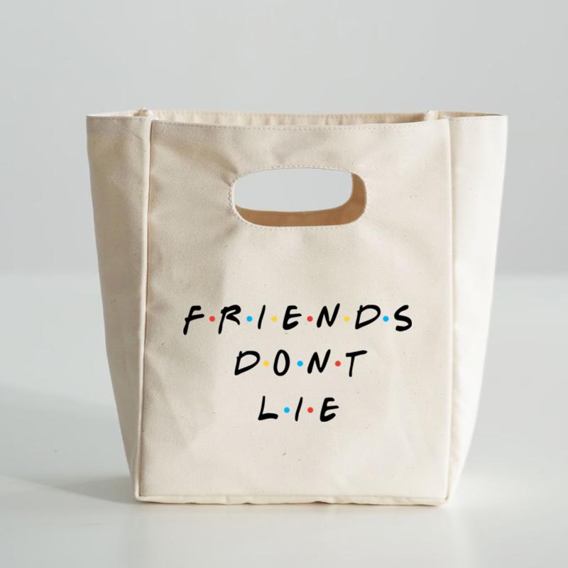 Insulated Lunch Bag Women Kids Friend TV Show Cooler and Thermal Bag Portable Food Bento Picnic Tote Bags Men Lunch Handbags