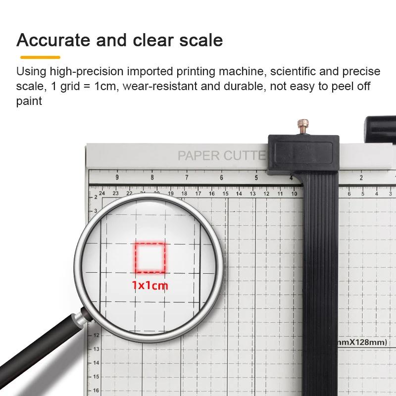 Gilotyna do papieru biurkowego A4, Trymer, Ciężka metalowa podstawa do biura, rzemiosła i zdjęć