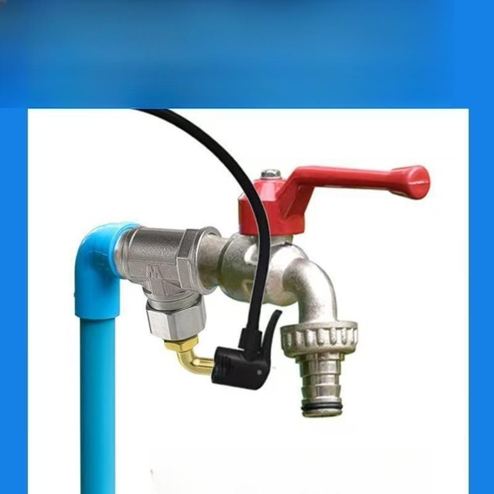 1/2 Inch Brass Garden Irrigation Faucet Water Tap Single Outlet Valve for IBC Tank Antifreeze Outdoor Balcony Garden Accessories