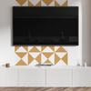 Panel Dekoracyjny Winylowy Samoprzylepny Z Nadrukiem 120X60 Cm Geometryczny Wzór Trójkątów