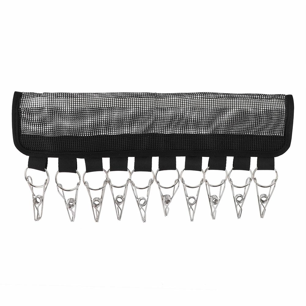 

Portable Folding Clothes Rack Storage Clip Hooks Hat Hold Travel