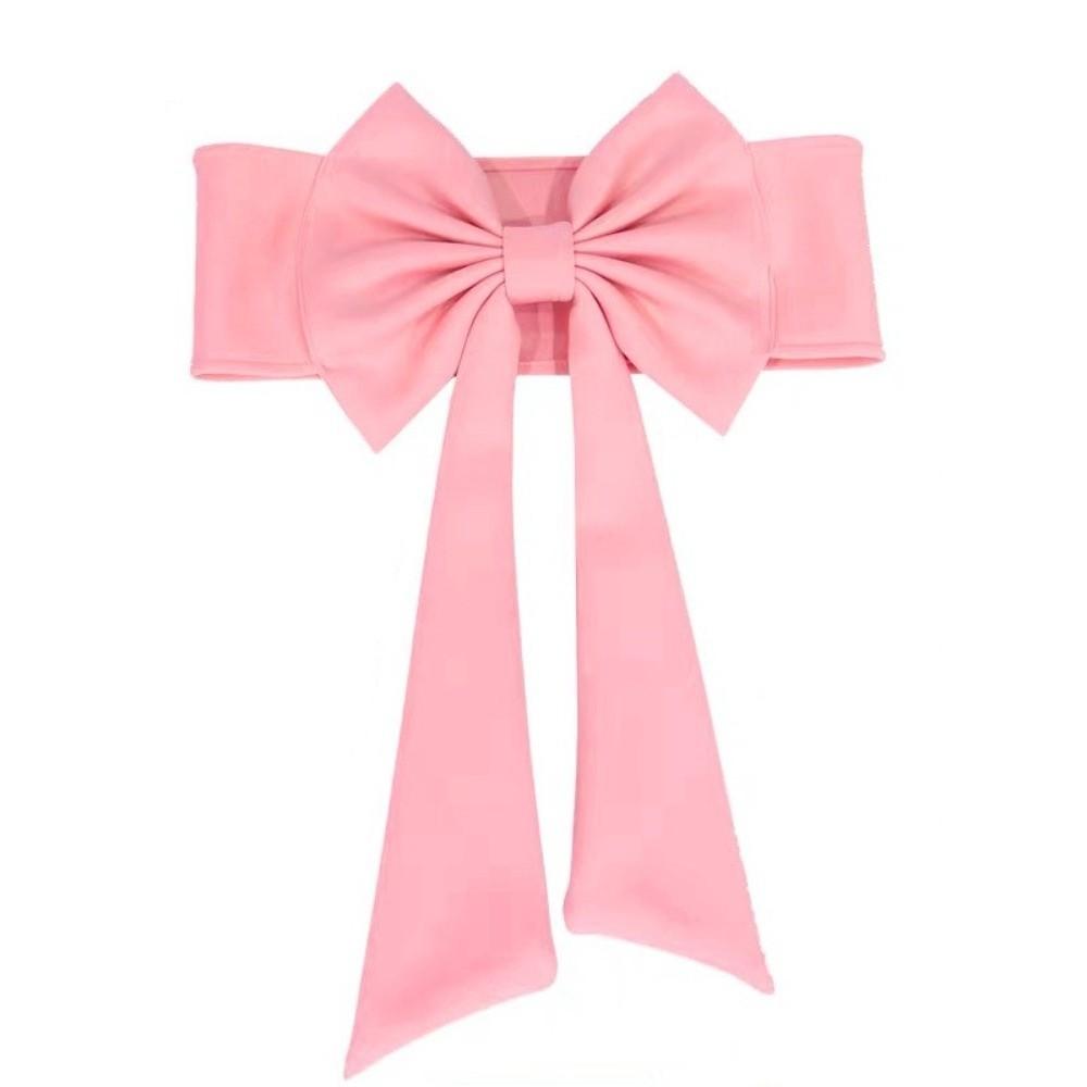 Pretied Bow Stretch Chair Sashes Elastic Design No-tie Chair Cover Sash  Wedding Decoration