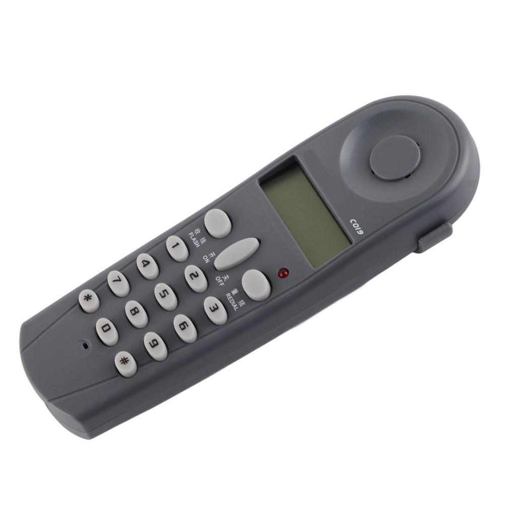 Wall Telephone Noise Cancelling Last Number Redial Corded Hanging Landline for Home Office