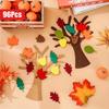 96Pcs DIY Felt Tree Crafts Kit for Autumn Home Decoration Thanksgiving Party Gifts Christmas Halloween Room Wall Decor Ornaments