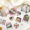 10Pcs Victoria'S Palace Transparent Stickers Retro Romantic Princess House Diy Craft Scrapbooking Junk Journal Landscape Collage
