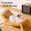 Large Cat Recliner: Durable Scratching Board & Bed Combo