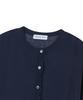Awesome Studio Frill Detail Short Sleeve Knit Cardigan Navy