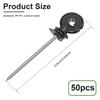 50pcs Electric Fence Insulators Screw Wood Post Electric Fence Insulator Self Tapping Screw for Meadow Farm Animals